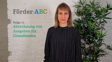 F Rder Abc Abrechnung Von Ausgaben F R Grundkosten Neustart Kultur