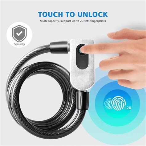 Buy Smart Bike Bicycle USB Fingerprint Lock Cable Best Price In