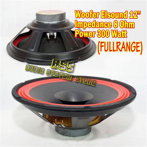 Jual Woofer 12 Elsound FULLRANGE Speaker Bass 12 In Woofer Speker