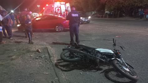 Otro Motociclista Lesionado En Hecho Vial En Durango