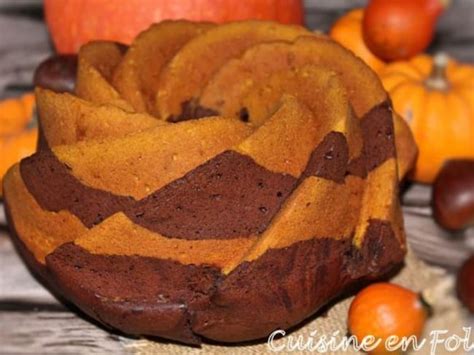 Cake Marbr Chocolat Potimarron Et Pices Pour Halloween Recette