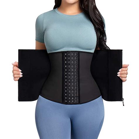 Latex Waist Trainer Body Shaper Corset Underbust Shapewear Women Steel