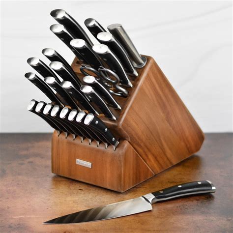 wusthof classic ikon knife block set  piece ultimate cutlery