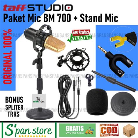 Jual PAKET Microphone Mic BM800 BM8000 BM700 Stand Mic Meja Bonus