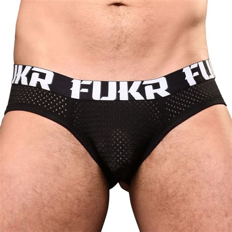 Andrew Christian Slip Almost Naked Fukr Mesh Noir Inderwear