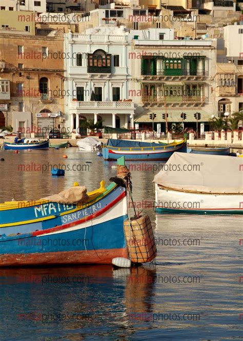 Kalkara Boats Sea side Luzzu - Malta Photos