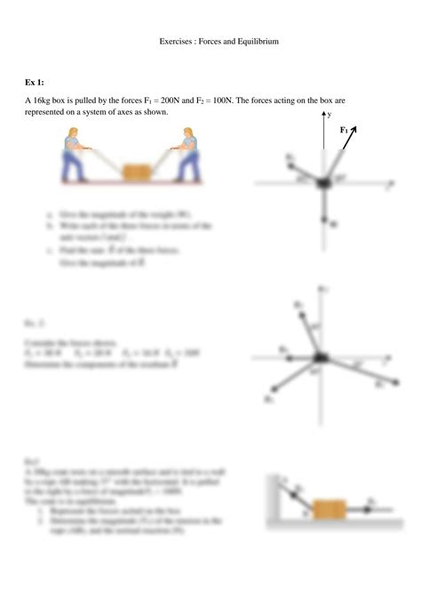 SOLUTION Forces Exercises Studypool