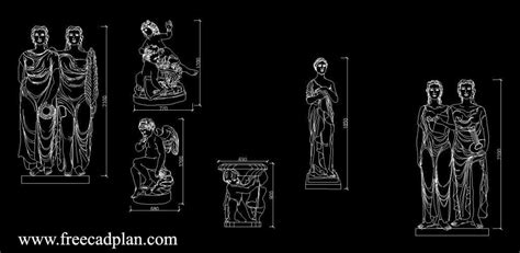 Statues Cad Block Download Dwg Autocad Free Cad Plan