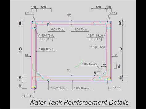 Rcc Water Tank In Autocad Cad Library 40 Off