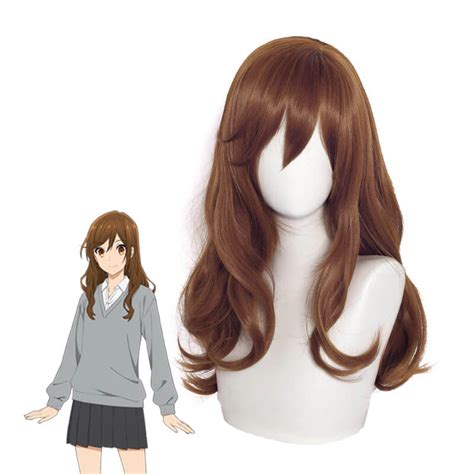 Horimiya Kyouko Hori Long Curly Brown Cosplay Wigs Lemailwig