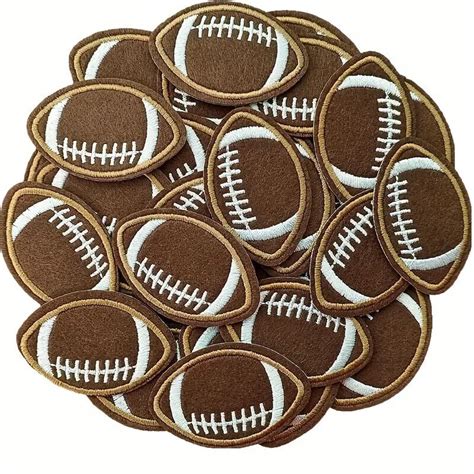 One Football Iron On Patch Applique 2 14 X 1 12 Inch Ebay