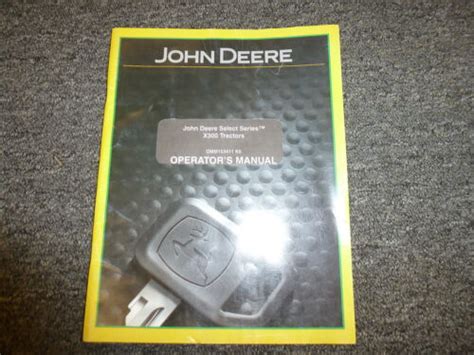 John Deere X X X X X Tractor Owner Operator Manual