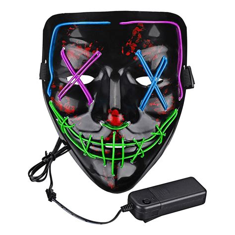 El Wire Purge Led Maske Partyking