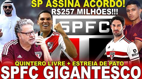 Extraordin Rio Spfc Assina Contrato Gigante R Milh Es Nos