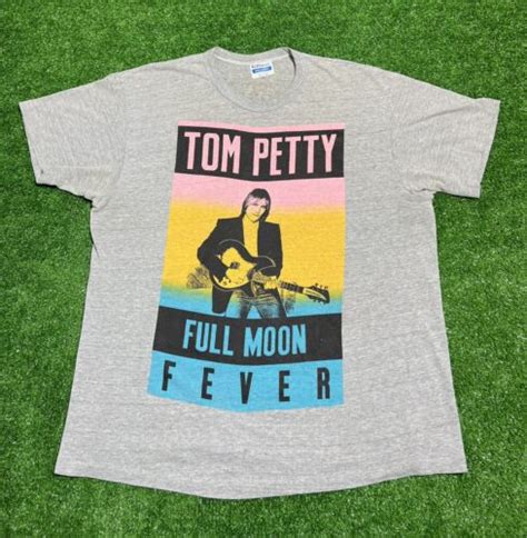 Vintage 1989 Tom Petty Full Moon Fever Tour Band T Sh… - Gem