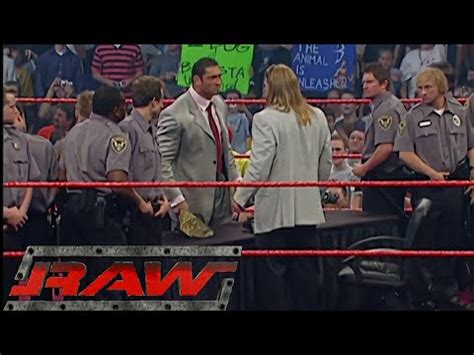 Batista Triple H Vengeance Contract Signing Raw Jun Youtube