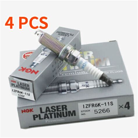 4PCS New FOR HONDA CIVIC 1 8L R18A1 NGK SPARK PLUG IZFR6K11S LASER