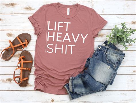 Lift Heavy Shit Shirt Lft Hvy Sht Tank Gym Shirt Fitness Etsy