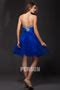 Robe bleu royal princesse courte bustier orné de stars en tulle