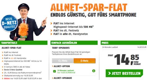 Klarmobil Allnet Flat S Im Telekom Netz Mit Gb Gb F R