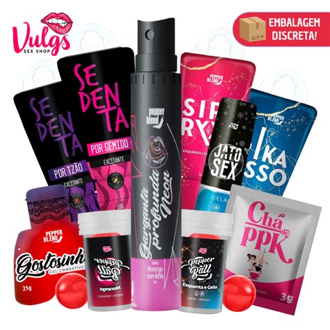Kit Sex Shop Produtos Gel Lubrificante Intimo Feminino Beijavel Excitante Para Casal Oral Sexy