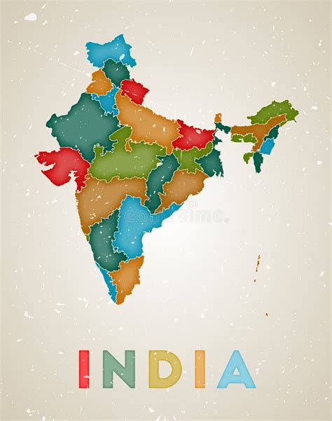 India Map Stock Vector Illustration Of Indian Design 203595130