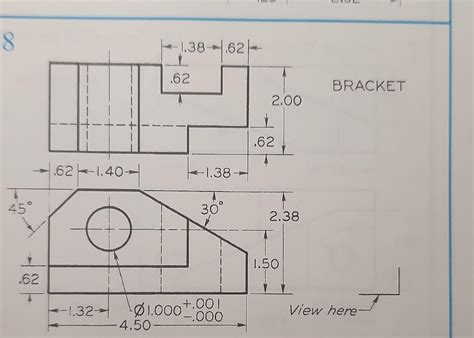 solved side view  isometric view   exercise cheggcom