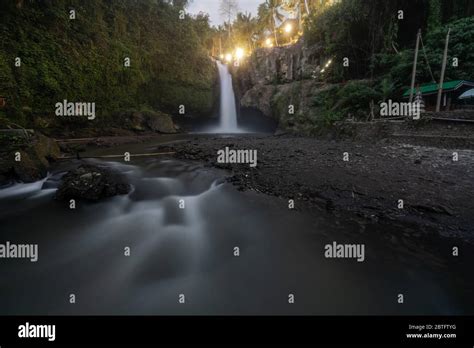 Tegenungan Waterfall in bali island indonesia before sunset showing the ...