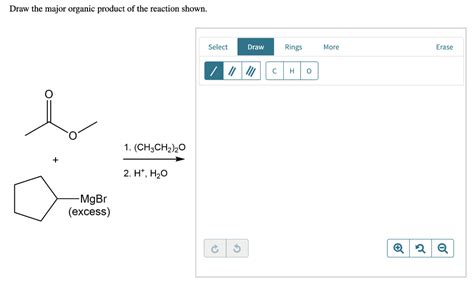 Draw The Main Organic Product For The Reaction Shown