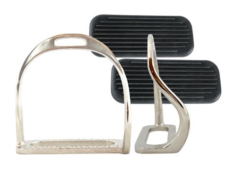 Safety Stirrups Nickel Plated With Treads Klp Lovasfelszerelés
