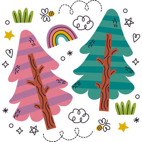 Tree Stickers Free Nature Stickers