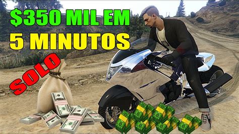 GTA V ONLINE COMO GANHAR DINHEIRO SOLO 350 MIL EM 5 MINUTOS FÁCIL