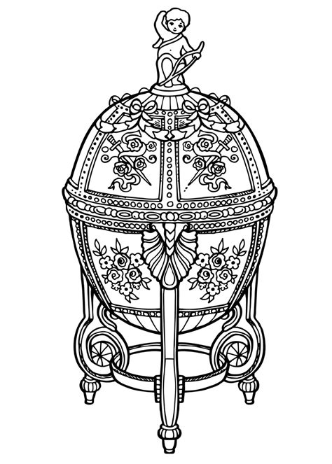 Coloring Page Faberge Egg