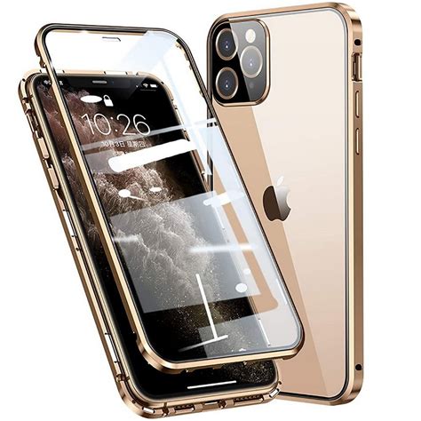 360 AluGlass Case etui magnetyczne aluminium szkło do iPhone 12 12