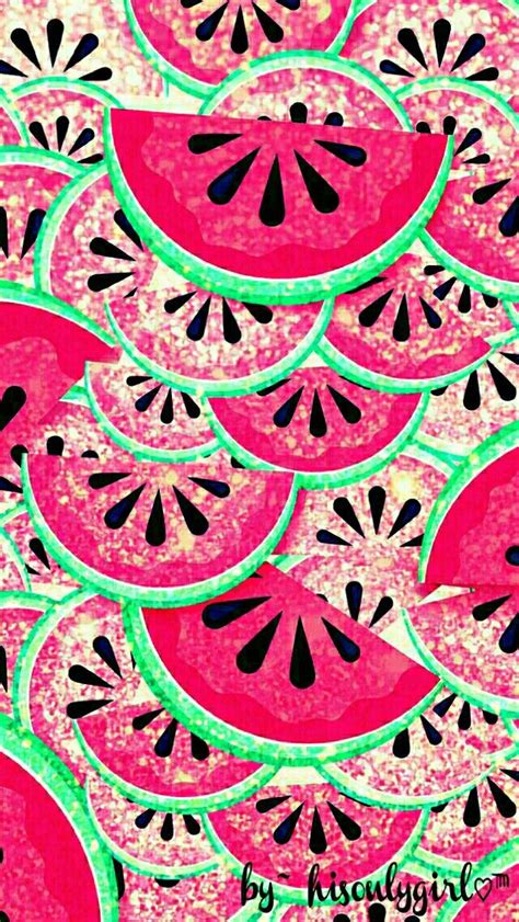 Cute Galaxy Glitter Watermelon Wallpaper I Created For The App CocoPPa