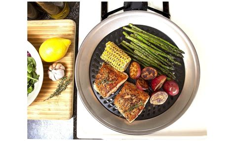 Smokeless Indoor Stove Top Grill Nonstick Bbq Griddle Pan Groupon