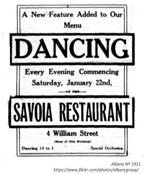 1921 Savoia Restaurant AlbanyGroup Archive Flickr