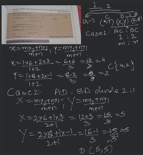 Find The Coordinates Of The Points Of Trisection Of The Line Segment J