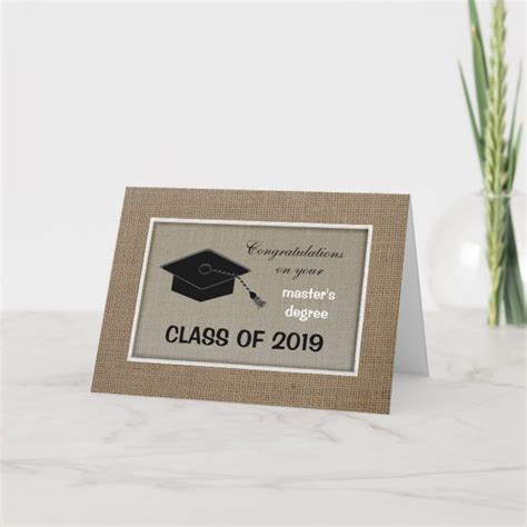 Masters Degree Graduation Card Zazzle