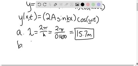 Solved Two Sinusoidal Waves Traveling In Opposite Directions Interfere