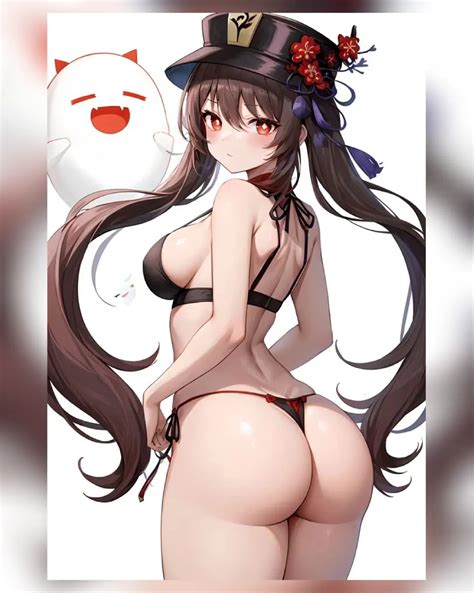 Rule 34 Ai Generated Ass Focus Big Ass Bra Genshin Impact Hu Tao Genshin Impact Panties