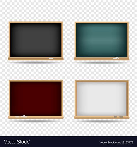 Blackboard school template set Royalty Free Vector Image