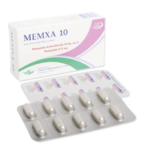 Memxa Dosage And Drug Information Mims Thailand