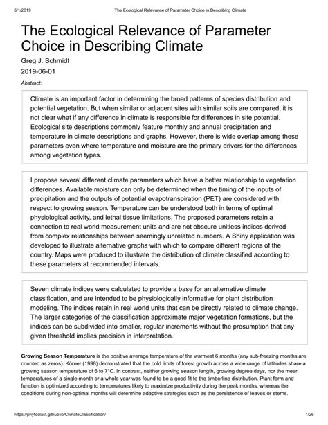 (PDF) Climate Classification Outline