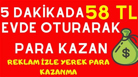 REKLAM İZLEYEREK PARA KAZANMA l İNTERNETTEN PARA KAZANMA l 5 DAKİKADA