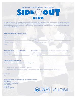 Fillable Online VOLLEYBALL ArkansasFort Smith Lions Fax Email Print