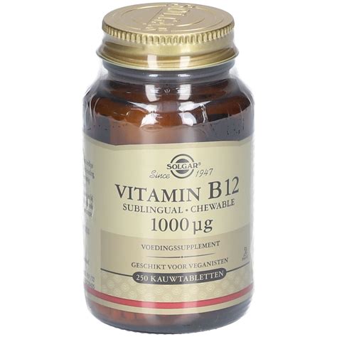 SOLGAR Vitamin B12 1000 Mcg Cpr 250 Pz Redcare