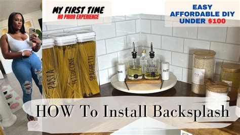 How To Install Backsplash In Kitchen Subway Tile Youtube