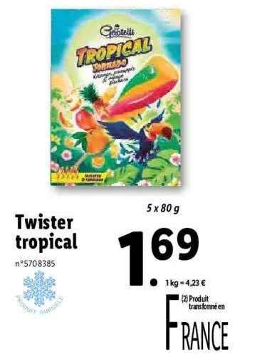 Promo Twister Tropical Chez Lidl Icatalogue Fr