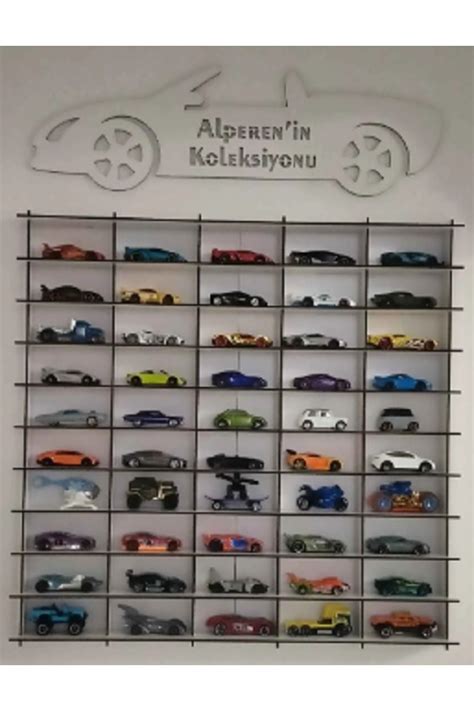 Evsay Oyuncak Araba Raf Li Hotwheels Ve Matcbox Arabalar